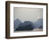 Sunset Against Limestone Grotto Islands, Halong Bay, Vietnam, Indochina, Southeast Asia-Alison Wright-Framed Photographic Print