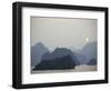 Sunset Against Limestone Grotto Islands, Halong Bay, Vietnam, Indochina, Southeast Asia-Alison Wright-Framed Photographic Print