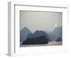 Sunset Against Limestone Grotto Islands, Halong Bay, Vietnam, Indochina, Southeast Asia-Alison Wright-Framed Photographic Print