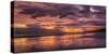 Sunset, Akureyri, Northern Iceland-Panoramic Images-Stretched Canvas