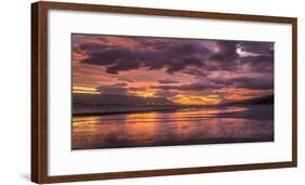 Sunset, Akureyri, Northern Iceland-Panoramic Images-Framed Photographic Print