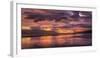 Sunset, Akureyri, Northern Iceland-Panoramic Images-Framed Photographic Print