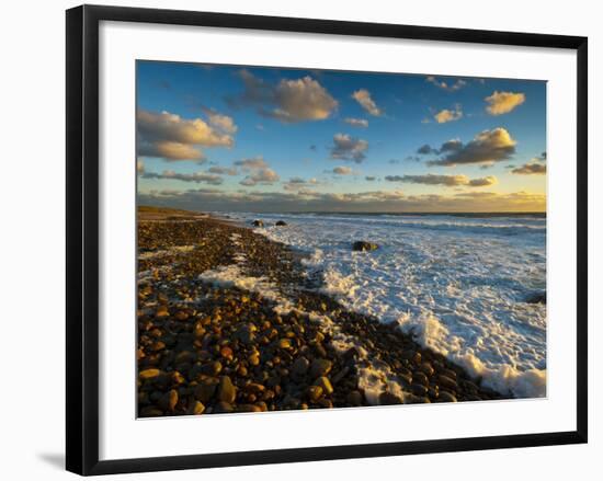 Sunset Along Moshup Beach, Martha's Vineyard with View of Ocean-James Shive-Framed Photographic Print