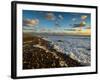 Sunset Along Moshup Beach, Martha's Vineyard with View of Ocean-James Shive-Framed Photographic Print