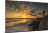 Sunset Along Tamarack Beach in Carlsbad, Ca-Andrew Shoemaker-Mounted Photographic Print