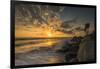 Sunset Along Tamarack Beach in Carlsbad, Ca-Andrew Shoemaker-Framed Photographic Print