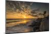 Sunset Along Tamarack Beach in Carlsbad, Ca-Andrew Shoemaker-Mounted Photographic Print