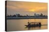 Sunset Along the Mekong River in the Capital City of Phnom Penh-Michael Nolan-Stretched Canvas