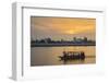 Sunset Along the Mekong River in the Capital City of Phnom Penh-Michael Nolan-Framed Photographic Print