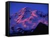 Sunset Alpenglow on Mount Rainier-Paul Souders-Framed Stretched Canvas