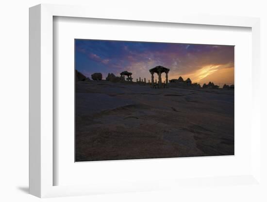 Sunset Among the Ancient Ruins of Hampi, India-Dan Holz-Framed Photographic Print