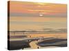 Sunset and Beach, Blackpool, England-Paul Thompson-Stretched Canvas