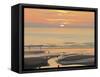 Sunset and Beach, Blackpool, England-Paul Thompson-Framed Stretched Canvas