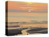 Sunset and Beach, Blackpool, England-Paul Thompson-Stretched Canvas