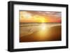 Sunset and Beach-sumroeng chinnapan-Framed Photographic Print