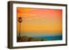 Sunset and Birds-Lantern Press-Framed Art Print