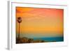 Sunset and Birds-Lantern Press-Framed Art Print