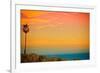 Sunset and Birds-Lantern Press-Framed Premium Giclee Print