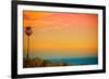 Sunset and Birds-Lantern Press-Framed Art Print