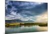 Sunset and Blue Sky Landscape-Oleg Yermolov-Mounted Photographic Print