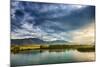 Sunset and Blue Sky Landscape-Oleg Yermolov-Mounted Photographic Print