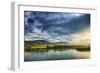 Sunset and Blue Sky Landscape-Oleg Yermolov-Framed Photographic Print