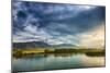 Sunset and Blue Sky Landscape-Oleg Yermolov-Mounted Photographic Print