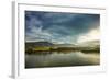 Sunset and Blue Sky Landscape-Oleg Yermolov-Framed Photographic Print