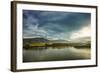 Sunset and Blue Sky Landscape-Oleg Yermolov-Framed Photographic Print