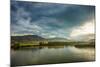 Sunset and Blue Sky Landscape-Oleg Yermolov-Mounted Photographic Print