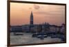 Sunset and Boats Along the Grand Canal Venice, Italy-Darrell Gulin-Framed Photographic Print