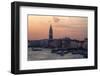 Sunset and Boats Along the Grand Canal Venice, Italy-Darrell Gulin-Framed Photographic Print