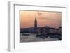 Sunset and Boats Along the Grand Canal Venice, Italy-Darrell Gulin-Framed Photographic Print