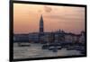 Sunset and Boats Along the Grand Canal Venice, Italy-Darrell Gulin-Framed Premium Photographic Print