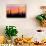 Sunset and Cactus Photograph-Lantern Press-Mounted Premium Giclee Print displayed on a wall