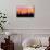 Sunset and Cactus Photograph-Lantern Press-Mounted Premium Giclee Print displayed on a wall