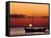 Sunset and Fishing Boats, Isla Mujeres, Mexico-Chris Rogers-Framed Stretched Canvas