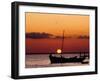 Sunset and Fishing Boats, Isla Mujeres, Mexico-Chris Rogers-Framed Premium Photographic Print