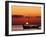 Sunset and Fishing Boats, Isla Mujeres, Mexico-Chris Rogers-Framed Premium Photographic Print