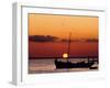 Sunset and Fishing Boats, Isla Mujeres, Mexico-Chris Rogers-Framed Premium Photographic Print