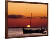 Sunset and Fishing Boats, Isla Mujeres, Mexico-Chris Rogers-Framed Photographic Print