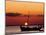 Sunset and Fishing Boats, Isla Mujeres, Mexico-Chris Rogers-Mounted Photographic Print