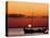 Sunset and Fishing Boats, Isla Mujeres, Mexico-Chris Rogers-Stretched Canvas