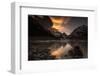 Sunset and lenticular clouds at Laguna Torre, Los Glaciares National Park, Argentina-Ed Rhodes-Framed Photographic Print