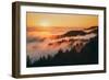 Sunset and Magical Fog Mount Tamalpais San Francisco-Vincent James-Framed Photographic Print