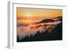 Sunset and Magical Fog Mount Tamalpais San Francisco-Vincent James-Framed Photographic Print