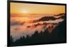 Sunset and Magical Fog Mount Tamalpais San Francisco-Vincent James-Framed Photographic Print