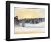 Sunset and Mist at Eragny, 1891-Camille Pissarro-Framed Giclee Print