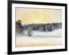 Sunset and Mist at Eragny, 1891-Camille Pissarro-Framed Giclee Print