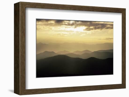 Sunset and Mountains Along Blue Ridge Parkway, North Carolina-Richard and Susan Day-Framed Photographic Print